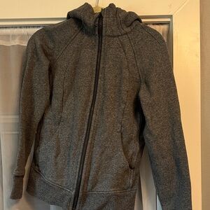 lululemon athletica Gray scuba Hoodie